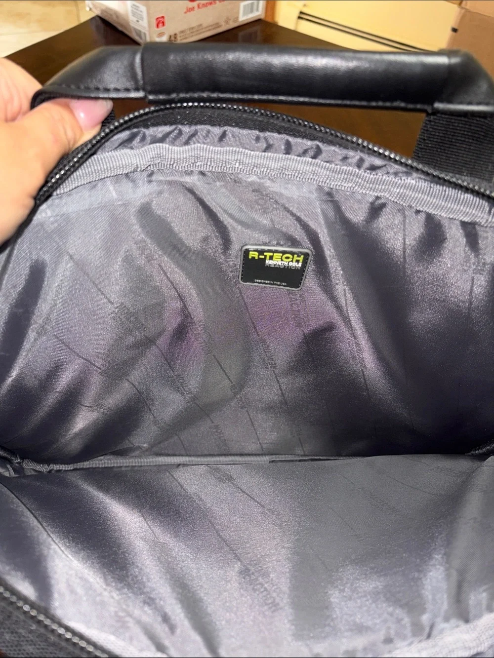 Kenneth Cole Reaction Black Laptop Briefcase with Front Zip